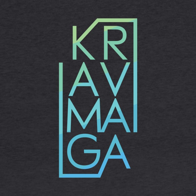 Krav Maga Blue Brick Lettering by polliadesign